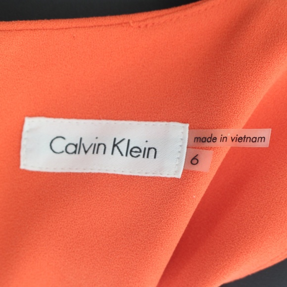 Calvin Klein Sleeveless Caped A-Line Dress - Picture 3 of 3